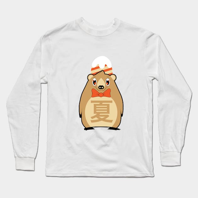 Brown Bear Long Sleeve T-Shirt by hyodesign